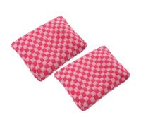 GANAZONO Checkered Makeup Bag and Makeup Brush Organizer 2pcs Set Large Capacity Zipper Cosmetic Storage Pouch for Women Travel Toiletry and Period Pad Holder