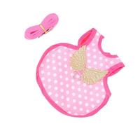 GANAZONO Chicken Harness and Pet Hen Vest Autumn Winter Rooster Vest Pink Polka Dot Size s Warm Chicken Supply for Backyard Poultry