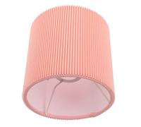 GANAZONO Cloth Drum Lampshade Pink Cylinder Replacement for Bedroom Table Lamp, Easy Installation Fabric Lamp Cover for Living Room Cozy Lighting
