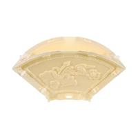 GANAZONO Concrete Mould Fan Stone Statue Mold with Bird Sculpture for Garden Fence Post, 3D Flower Cement Statue Mold Outdoor Landscaping Stone Form for Patio Balcony Decor