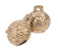 GANAZONO Copper Animal Pet Bells 2pcs Set Creative Dog Hanging Bells for Collar Training and Outdoor Use