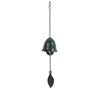 GANAZONO Copper Wind Chimes Vintage Single Leaf Hanging Bell Temple Wind Chime Pendant Lucky Feng Shui Hanging Wind Chime Garden Courtyard Balcony Decoration Feng Shui Wind Chimes