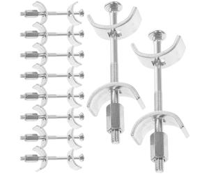 GANAZONO Countertop Connector with Weight-Bearing Capacity and Adaptability Made of Galvanized Steel 10pcs Half-Moon for Kitchen Worktops Suitable for Furniture Joint Assembly and Benchtop