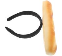 GANAZONO Creative Baguette Bread Headband Non-slip Lightweight Spa Hair Headband for Women and Unique Food Design Photo Prop for Party Cosplay and Live Streaming