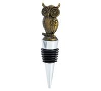 GANAZONO Creative Owl-Shaped Zinc Alloy Easy to Use and Keeps Beverages Fresh Wine Stopper with Vacuum Seal for Party Use and Wine Bottle Decoration