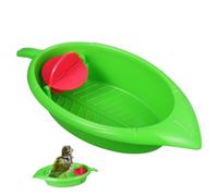 GANAZONO Creative Pet Bird Bath Basin for Small Birds Fun Practical Parrot Bathing Supply in Rosy Green Colors