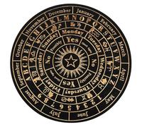 GANAZONO Crystal Energy Plate Divination Board Wooden Message Pad for Witchcraft Supplies Home Decor Ornaments for Board Enthusiasts
