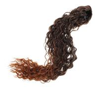 GANAZONO Curly Drawstring Ponytail Extension Human Hair Wig Hair Piece for Women Ponytail Curly Wig Scrunchie