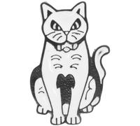 GANAZONO Cute Cat Brooch Pin Funny Cartoon Badge for Backpacks Clothing Accessories Adorable Kitten Design Alloy Unique Pattern Material