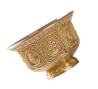 GANAZONO Delicate Copper Offering Cup for Buddhist Worship and Ritual Use, Decorative Buddhism Water Bowl with Bright Colour and Resistant to Aging, for Family and Friends