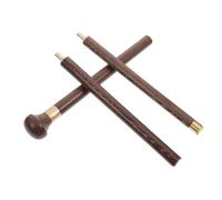 GANAZONO Detachable Beech Wood Walking Stick 3-Section Adjustable Anti-Slip Hiking Pole for Seniors Lightweight Portable Elderly Walking Aid for Outdoor Use