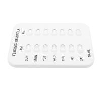 GANAZONO Dog Cat Feeding Schedule Reminder Magnetic Wall Mount Chart Weekly PET Feeder Tracker Sturdy ABS Prevents Obesity