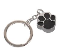 GANAZONO Dog Paw Pendant Stainless Steel Keychain Ash Key Pendant with Smooth Lines Lightweight Silver Memorial Keepsake for Remembering Pets