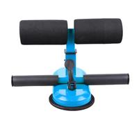 GANAZONO Double Bar Fitness Exercise Tool with Strong Suction Cups Height Sit for Home Workout Smooth Surfaces Non Slip Blue Abdominal Support Device
