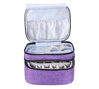 GANAZONO Double Nail Polish Bag Oxford Cloth Essential Oil Storage Case Travel Holder