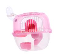 GANAZONO Double Portable Hamster Carrier Cage Transparent Outdoor for Animals Like Hamsters Chinchillas and Squirrels for Travel and Adventure