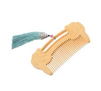 GANAZONO Durable Boxwood Comb Fine Tooth Hand Polished for Gentle Scalp Massage and Beard Care Ruyi Lock Design Wooden Hair Comb Women