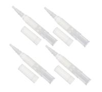 GANAZONO Empty Nail Nutrition Oil Applicator Pen with Brush Tip 4ml, 4pcs Refillable Cosmetic Pens for Cuticle Oil, Eyelash Growth Liquids, and Nail Repair Treatment, Suitable for Salon