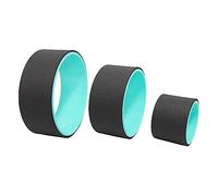 GANAZONO Ergonomic Yoga Wheel Backbend Massage Roller for Stretching Muscle Relief Black Green Yoga Assist Accessory for Womens Fitness and Home Gym