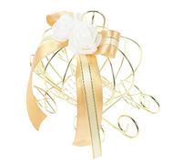 GANAZONO European Style Pumpkin Carriage Candy Box Iron Art Wedding Candy Pack for Festivals and DIY Home Decor Unique Pumpkin Cart Design Gift Box in Light Brown