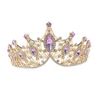 GANAZONO Evening Party Bridal Crown Tiara Rhinestone Hollow Headband for Weddings Birthdays Special Occasions Elegant Vintage Hair Accessory for Women