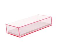 GANAZONO Eyelash Organizing Box Acrylic Storage Holder for False Lashes Compact Makeup Box for Women Keep Your Eyelashes Clean Organized for Home Travel Use