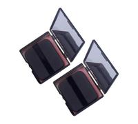 GANAZONO Face Oil Absorbing Sheets Oil Control Blotting Papers 2pcs Set with Puff and Mirror Compact for Oily Skin Touch-up