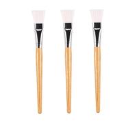 GANAZONO Facial Mask Brush Face Mask Beauty Tools 3Pcs Ergonomic Design Extraordinary Coverage Wooden Fiber Applicator for DIY Skincare Treatments
