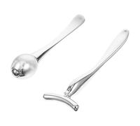 GANAZONO Facial Massager and Eye Cream Roller 2pcs, Small 7.5cm Skin Care Rollers with Delicate Cream Applicator for Women’s Eye Massage and Puffiness Reduction