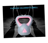 GANAZONO Fixed Kettlebell for Women Home Fitness Training Non Slip Grip Squat Kettle Weights Gray Pink for Muscle Strength Sculpting