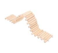 GANAZONO Flexible Wooden Hamster Bridge Platform Toy Bendable Ladder for Small Animals like Hamsters Gerbils and Rats Exercise Accessory for PET Cages