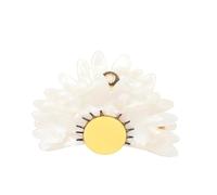 GANAZONO Flower Hair Claw Clip Sunflower Design Non-slip Alloy Hair Accessory for Women Elegant Jaw Clamp for Simple Hairstyles and Secure Hold