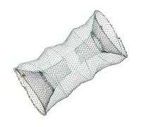 GANAZONO Foldable Bait Cast Fishing Net Trap Portable Shrimp Cage with Steel Wire Support and Nylon Mesh for Catching Fish Lobster Crab Minnow Crawfish
