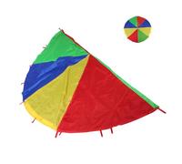 GANAZONO Giant Rainbow Parachute Heavy Duty Play Parachute for Sensory Development Team Building Games Colorful Equipment for Cooperative Fun