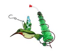 GANAZONO Glass Paint Bird Feeder Suspending for Outdoor Use Decorative Hummingbird Window Feeder Bird Feeding Device Metal Glass Design