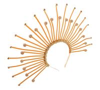 GANAZONO Goddess Sunburst Spike Headband Elegant Headdress for Women for Cosplay Festivals Parties Themed Events Unique Mythological Design Practical Hair Accessory