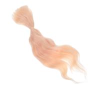 GANAZONO Golden Curly Synthetic Doll Hair Wefts for Doll Making Accessories Lightweight Replacement Wig Smooth -resistant Strands Versatile Crafting and Role Play Styling