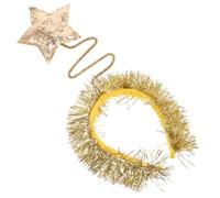 GANAZONO Golden Lightweight Five-Pointed Star Hairband for Boys and Glitter Headband for Parties Weddings and Special Soirees