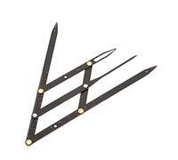 GANAZONO Golden Ratio Stainless Steel Eyebrow Measuring Ruler Three-point Positioning Tool for Accurate Symmetry Professional Makeup Artists Beauty Use