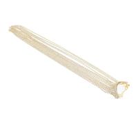 GANAZONO Hair Clip with Smooth Surface Decorative Design Golden Rhinestone Long Tassel for Women Suitable for Ponytail Styling