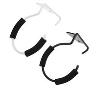 GANAZONO Hairdryer Rack 2pcs Wall-mounted Hair Dryer Holder for Bathroom and Dryer Storage Organizer Black and White Hair Products Organizer for Vanity and Wall