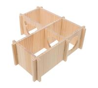 GANAZONO Hamster House Wooden Nest 3-Story Hiding Place for Small Animals Cozy Sleeping Den for Hamsters Mice and Other Pets Safe and Sturdy PET Shelter