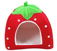 GANAZONO Hamster Warm Hideout Nest for Small Pets Folding Rabbit Bed for Winter Comfort Cozy Sleeping House for Hamsters Easy to Install Rabbit Cage Accessory for Pet Shops and Homes