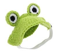 GANAZONO Handmade Turtle Sweater in Frog Shape for Small Animals, Woolen Yarn Knitted Winter Apparel with Elastic Strap, Snug Fit and Outdoor-friendly Protection, for Pet Photoshoots