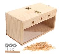 GANAZONO Hanging Bird House for Parrots Parakeets Safe Wooden Nesting Box for Australian Birds for Outdoor Gardens Indoor Decor Durable Cozy Bird Accessory