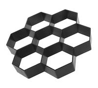 GANAZONO Hexagon Floor Mold for Garden Path Paving Cement Tile Mould for Artistic Walkways and Patios Easy to Use Reusable Design Black