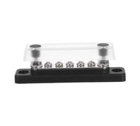 GANAZONO High Screw Terminal Block Power Distribution Unit for Automotive Rv Boat and Solar Wiring with Secure Studs and Space-saving Straightline Design Black