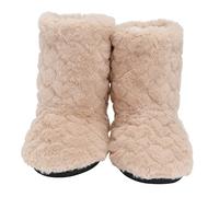GANAZONO Indoor Warm High Tube Floor Boots Non Slip Thickened Winter Dance Boots for Adults Camel Color Cozy Thermal Household Footwear for Autumn and Winter