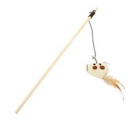 GANAZONO Interactive Kitten Teasing Rod Indoor Outdoor Cat Teaser for Self Play Lightweight Portable Fun Enhance Bonding Reduce Biting Behavior