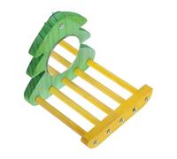 GANAZONO Interactive Parrot Mirror Stand Perch for Cage Birds with Vibrant Colors Easy to Clean Material Self Observation for Parakeet Cockatiel Lovebirds Canaries